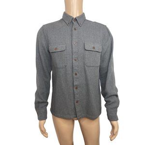 Ben Sherman Men’s Oxford Shirt XL Button Down Lon’s Sleeve Grey Chest Pockets